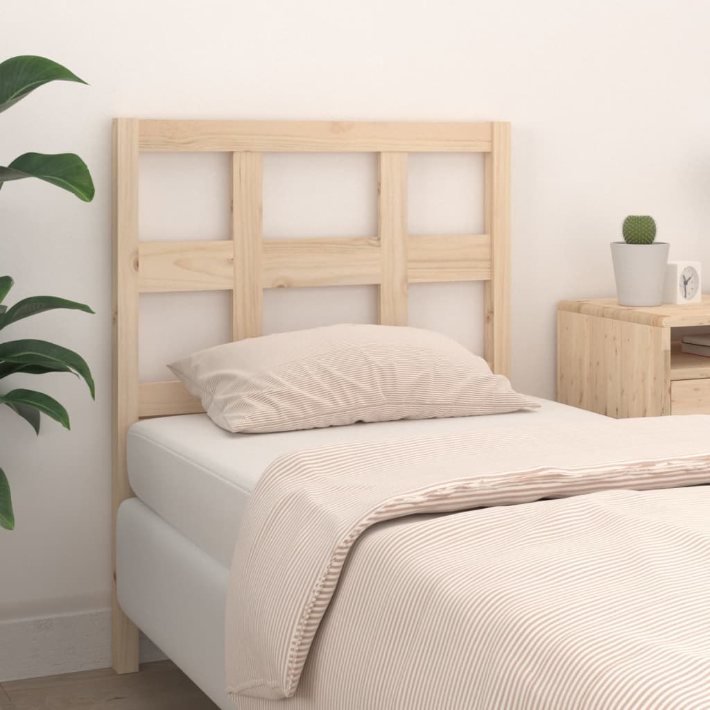 Bed Headboard 185.5X4X100 Cm Solid Wood Pine