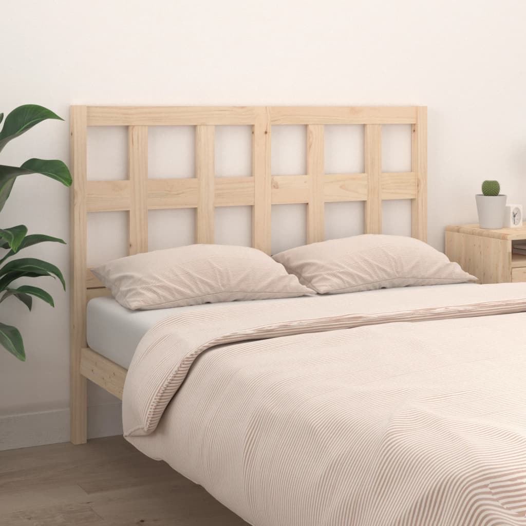 Bed Headboard 185.5X4X100 Cm Solid Wood Pine