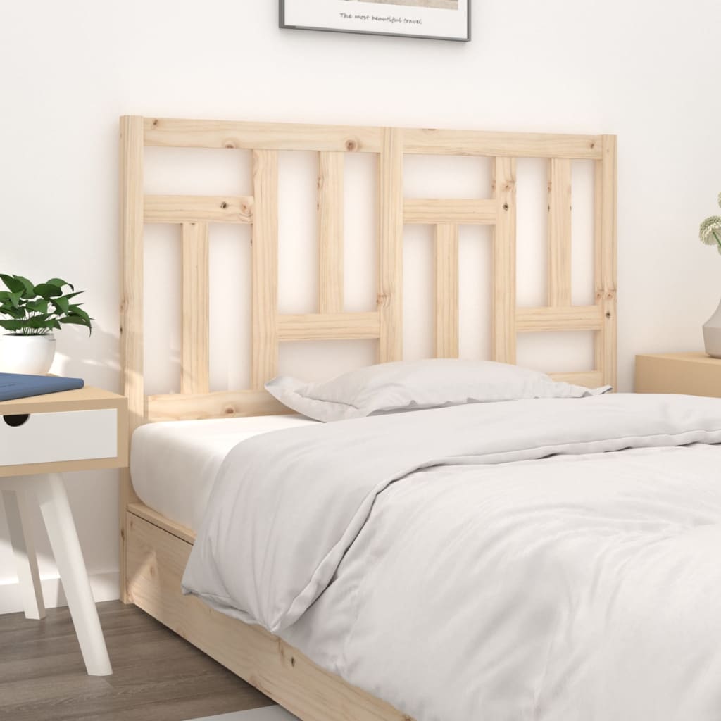 Bed Headboard 140.5x4x100 cm Solid Wood Pine