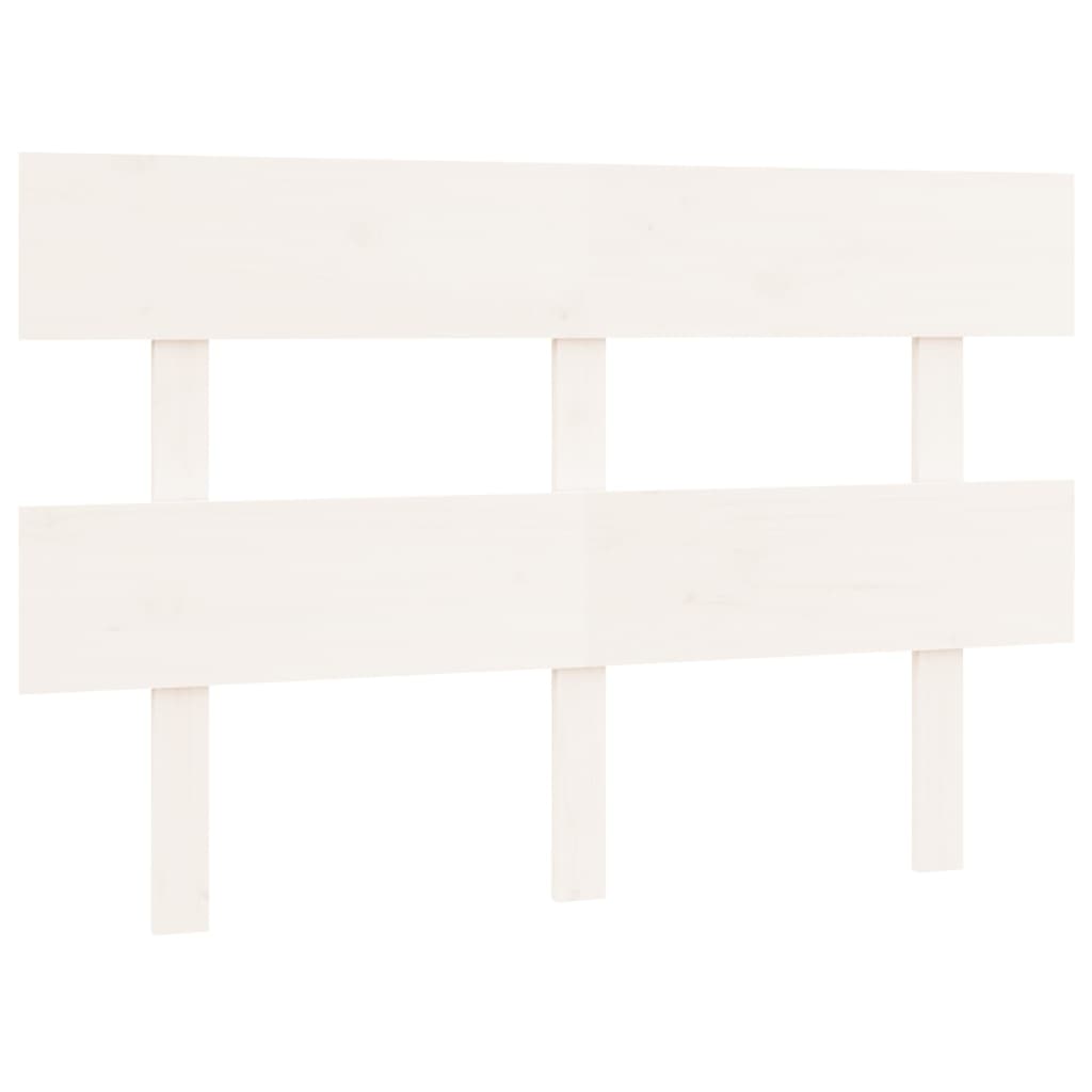 Bed Headboard White 138X3X81 Cm Solid Wood Pine