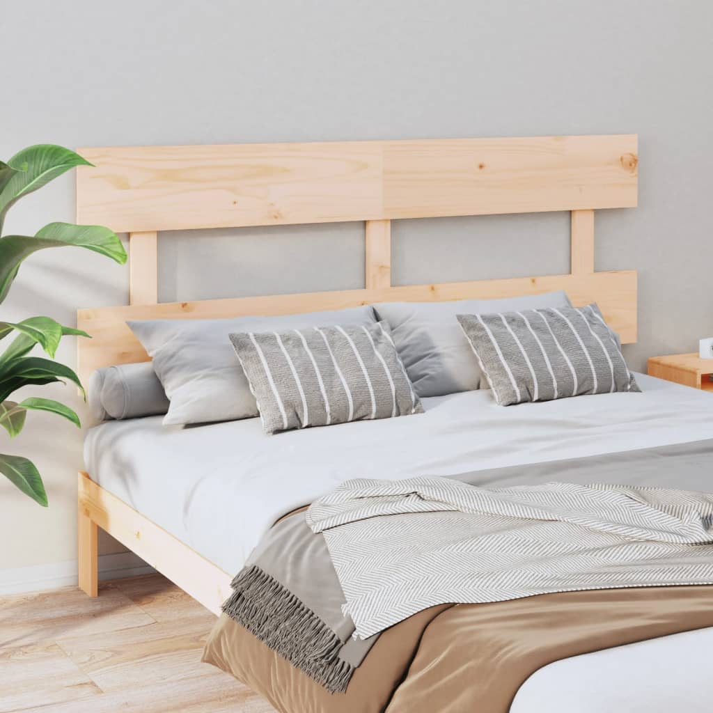 Bed Headboard 93.5X3X8 Cm Solid Wood Pine