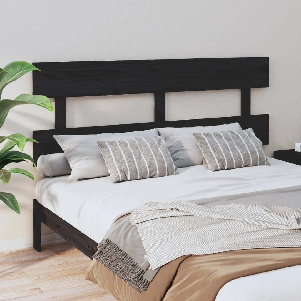 Bed Headboard White 138X3X81 Cm Solid Wood Pine