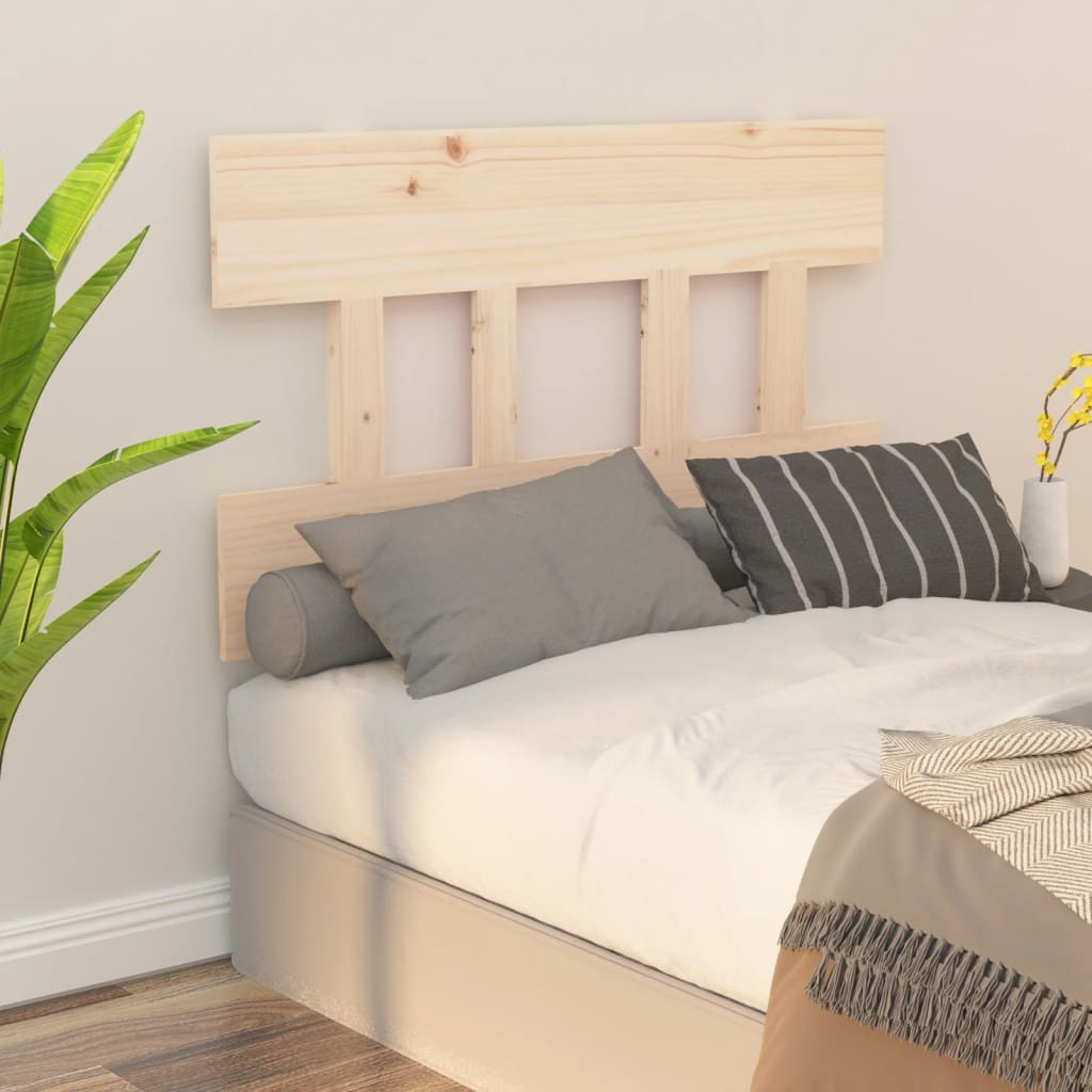 Bed Headboard 93.5X3X8 Cm Solid Wood Pine