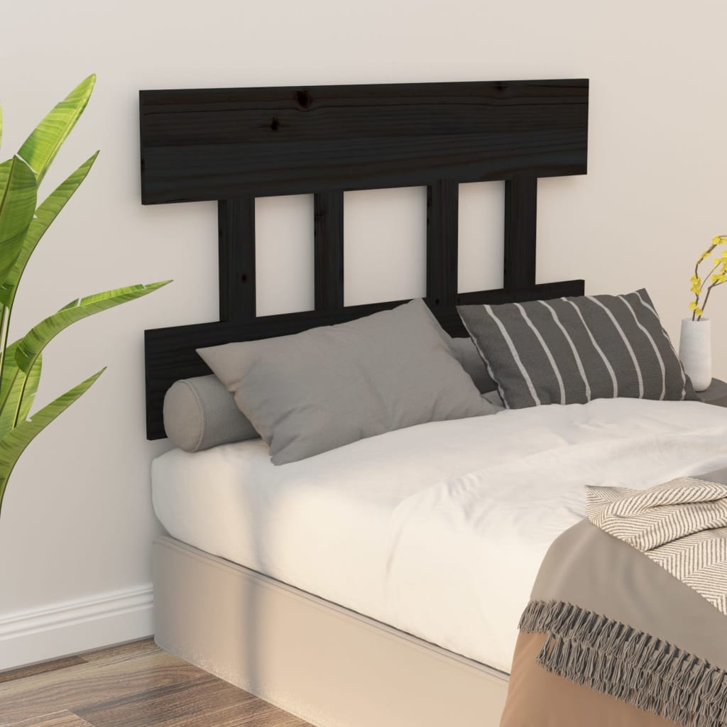 Bed Headboard 93.5X3X8 Cm Solid Wood Pine