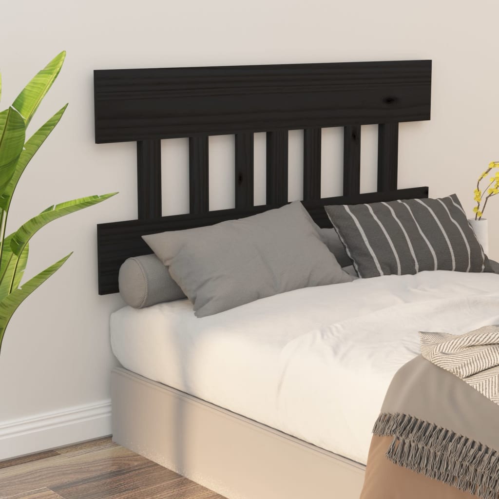 Bed Headboard 93.5X3X8 Cm Solid Wood Pine