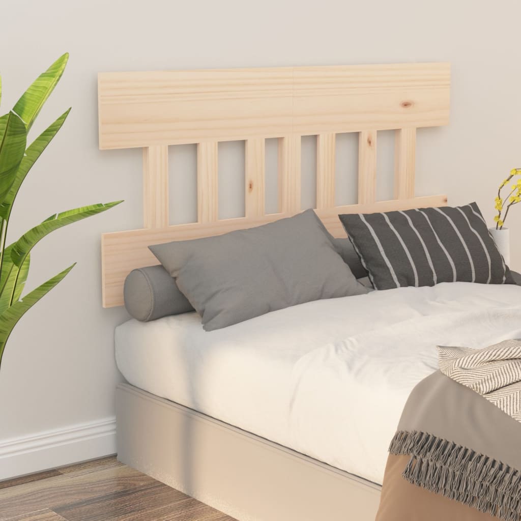 Bed Headboard 93.5X3X8 Cm Solid Wood Pine