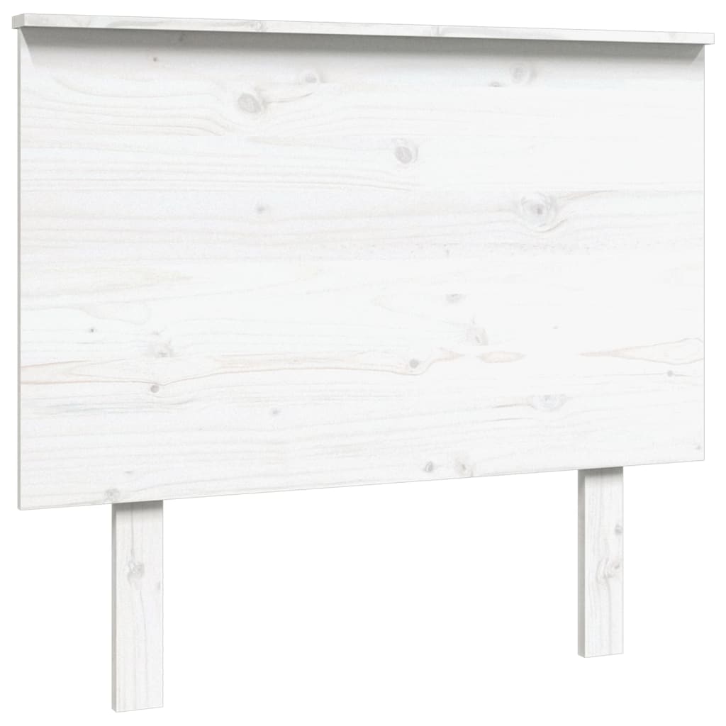 Bed Headboard White 94x6x82.5 cm Solid Wood Pine