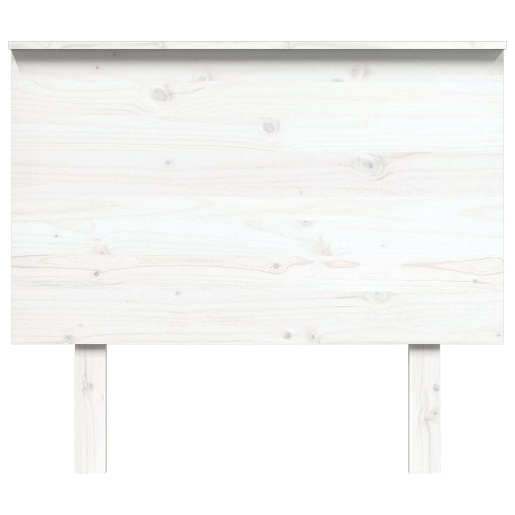 Bed Headboard White 94x6x82.5 cm Solid Wood Pine