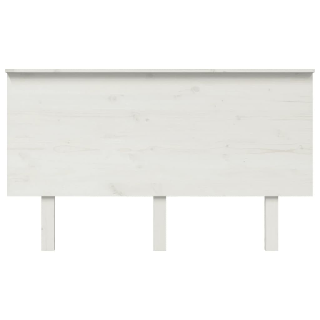 Bed Headboard White 184x6x82.5 cm Solid Wood Pine