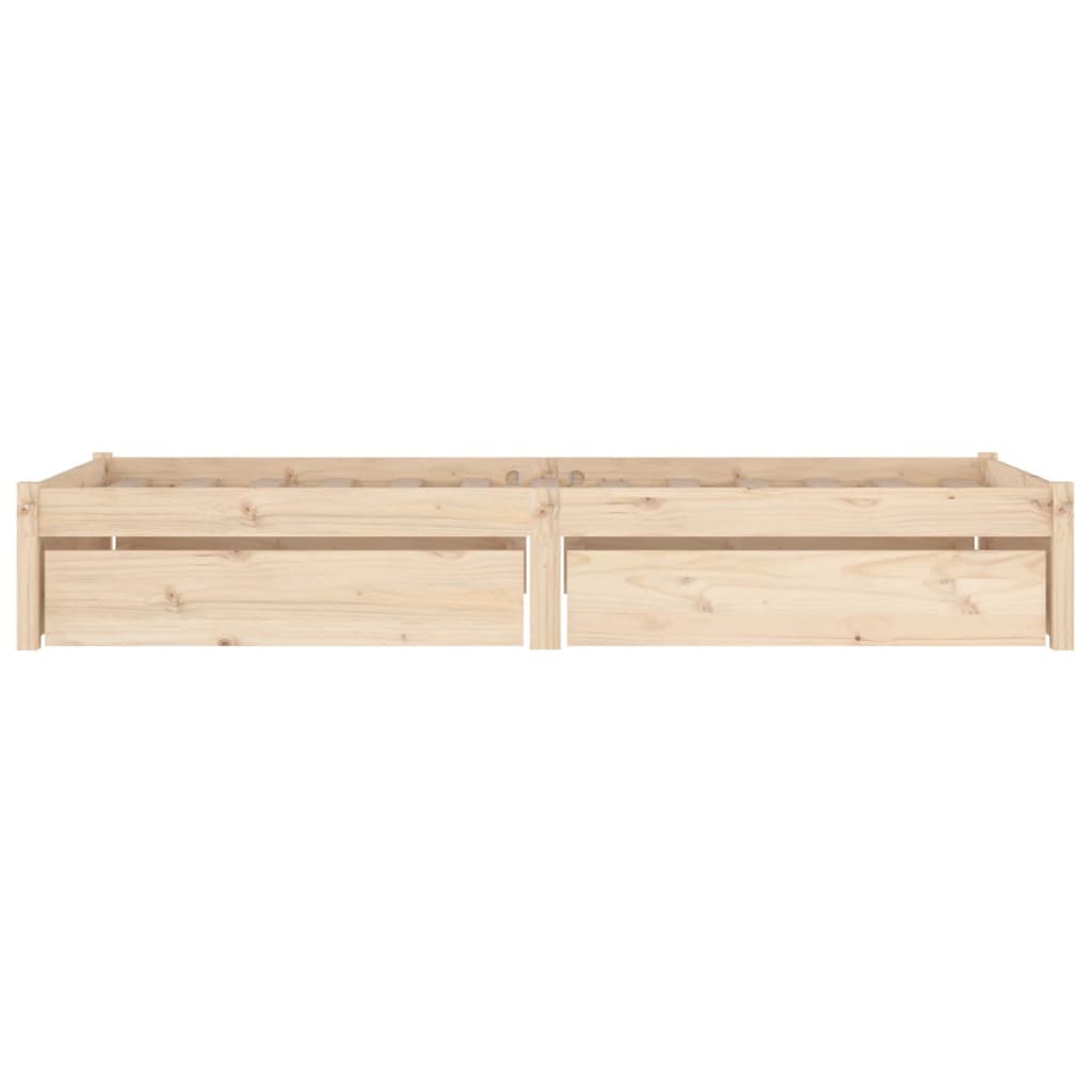 Bed Frame with Drawers 92x187 cm Single Size