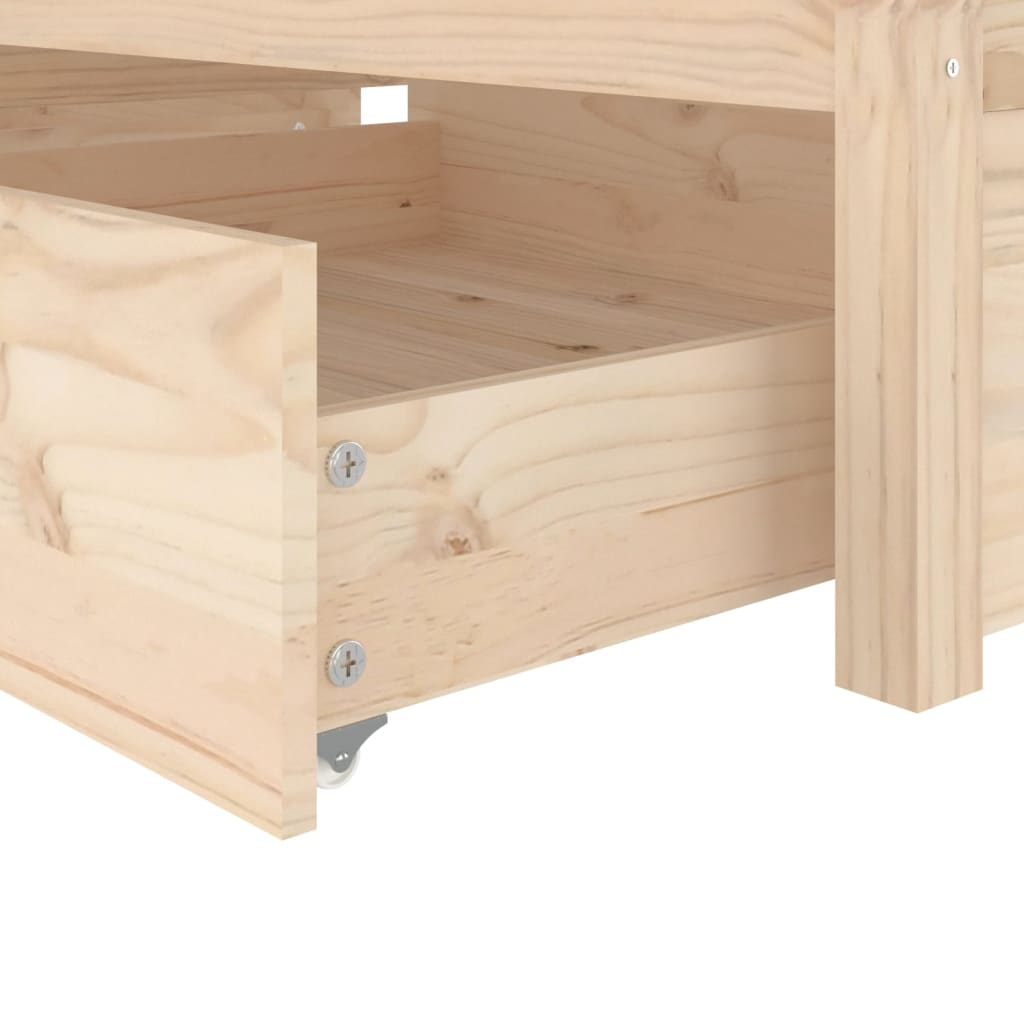 Bed Frame with Drawers 92x187 cm Single Size