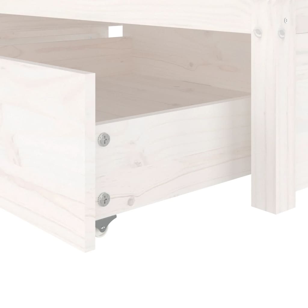 Bed Frame With Drawers 92X187 Cm Single Size