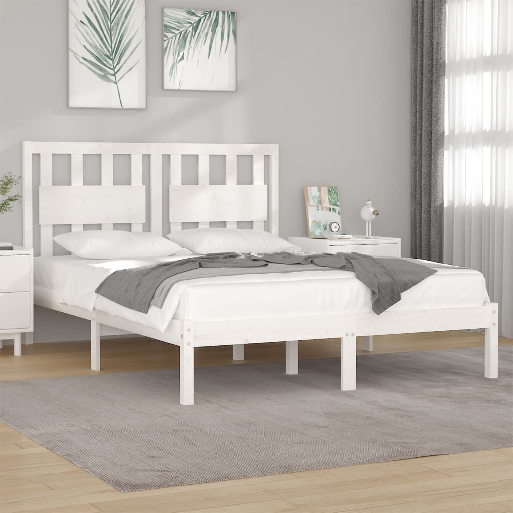 Bed Frame Solid Wood Pine 92X187 Cm Single Size