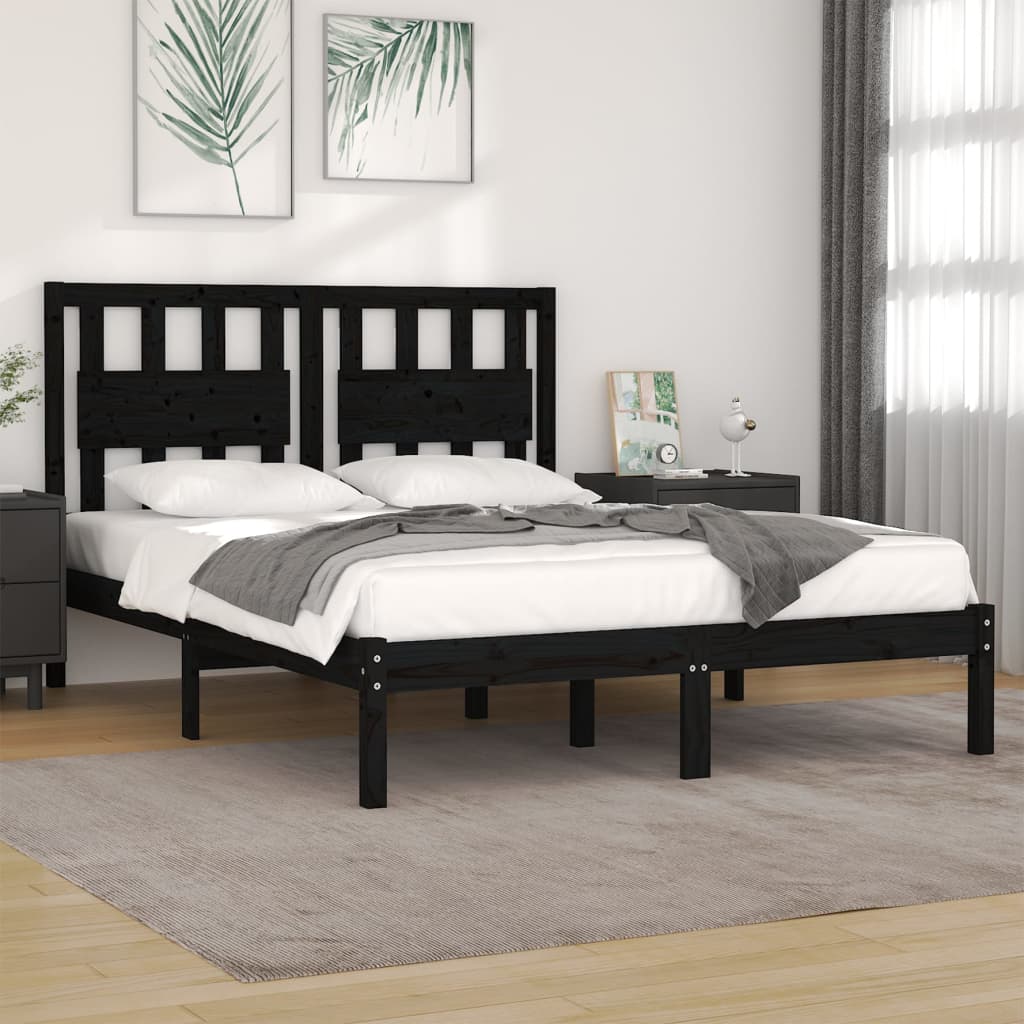 Bed Frame Solid Wood Pine 92X187 Cm Single Size