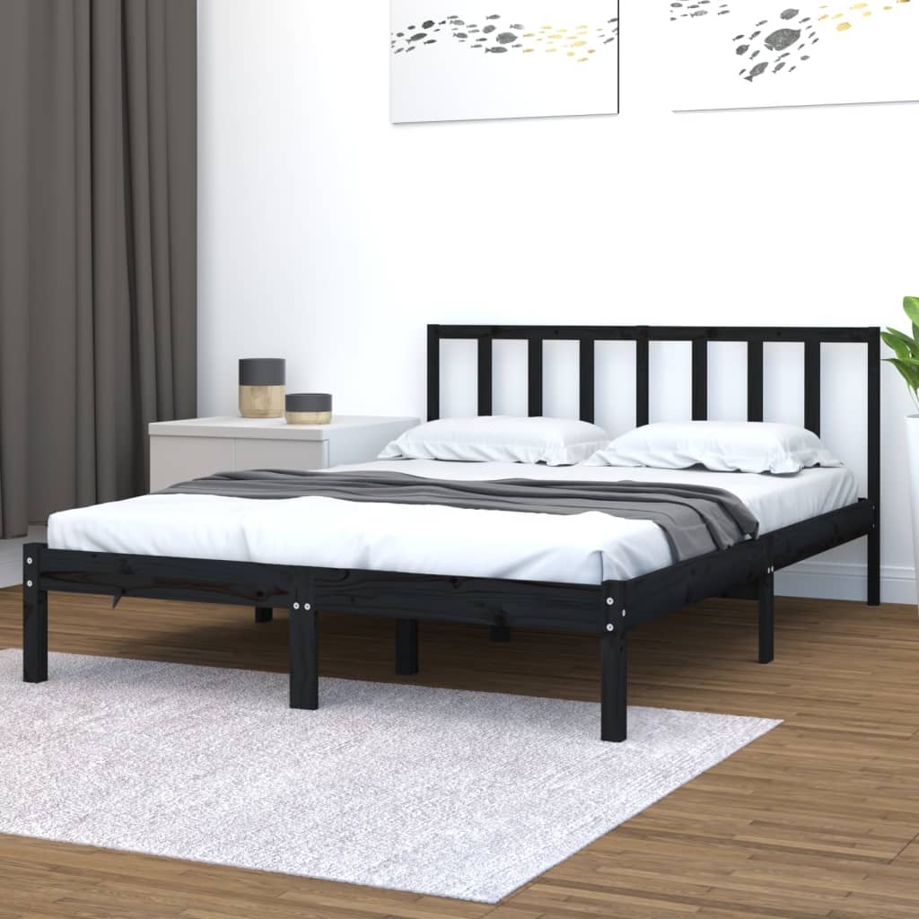 Bed Frame Solid Wood Pine 92X187 Cm Single Size