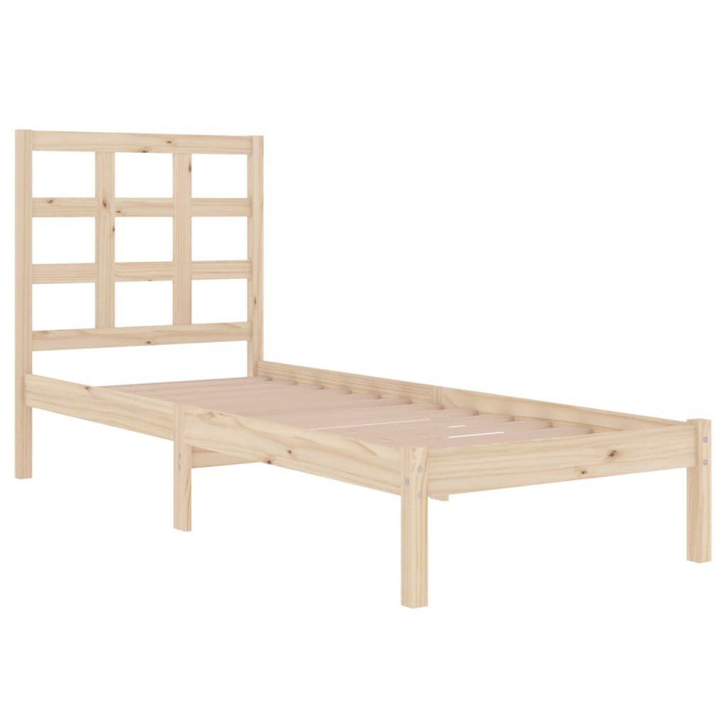 Bed Frame Solid Wood 92X187 Cm Single Size