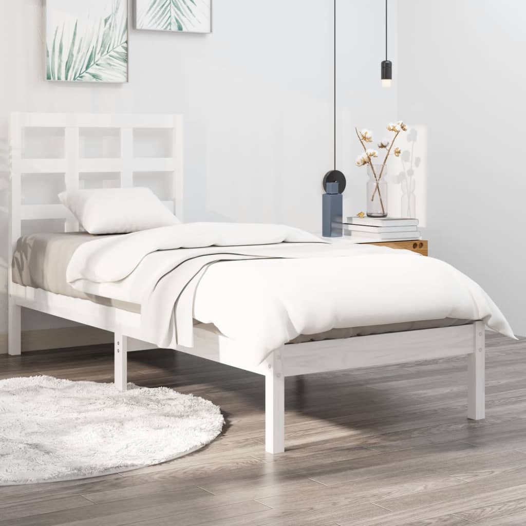 Bed Frame Solid Wood 92X187 Cm Single Size