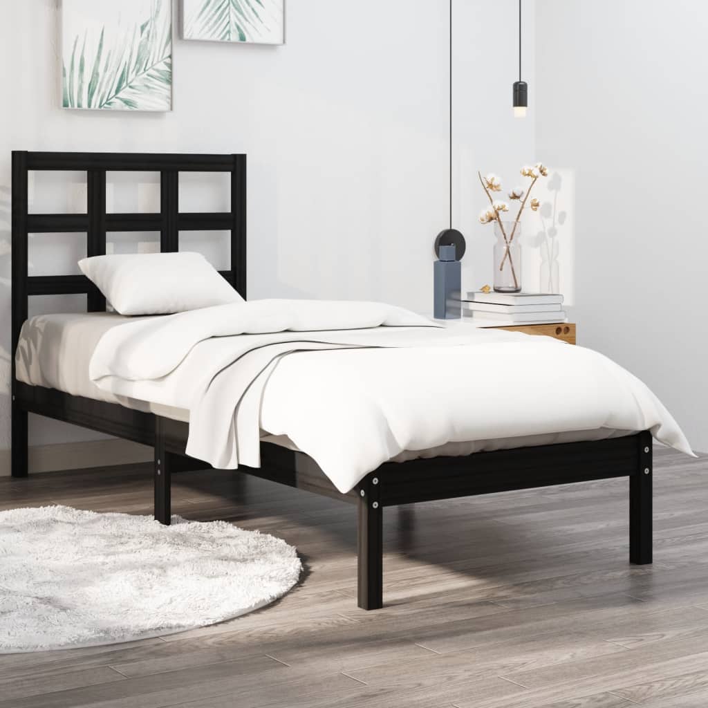 Bed Frame Solid Wood 92X187 Cm Single Size