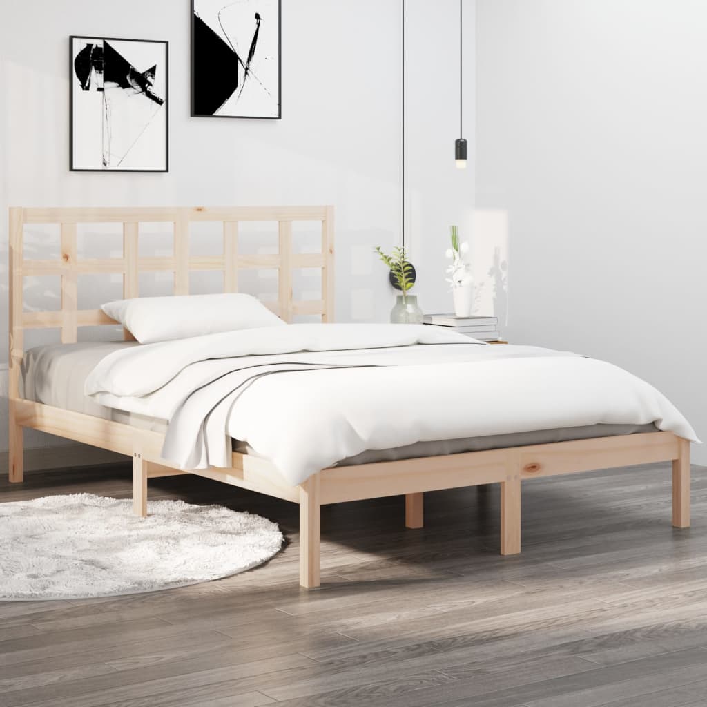 Bed Frame Solid Wood 92X187 Cm Single Size