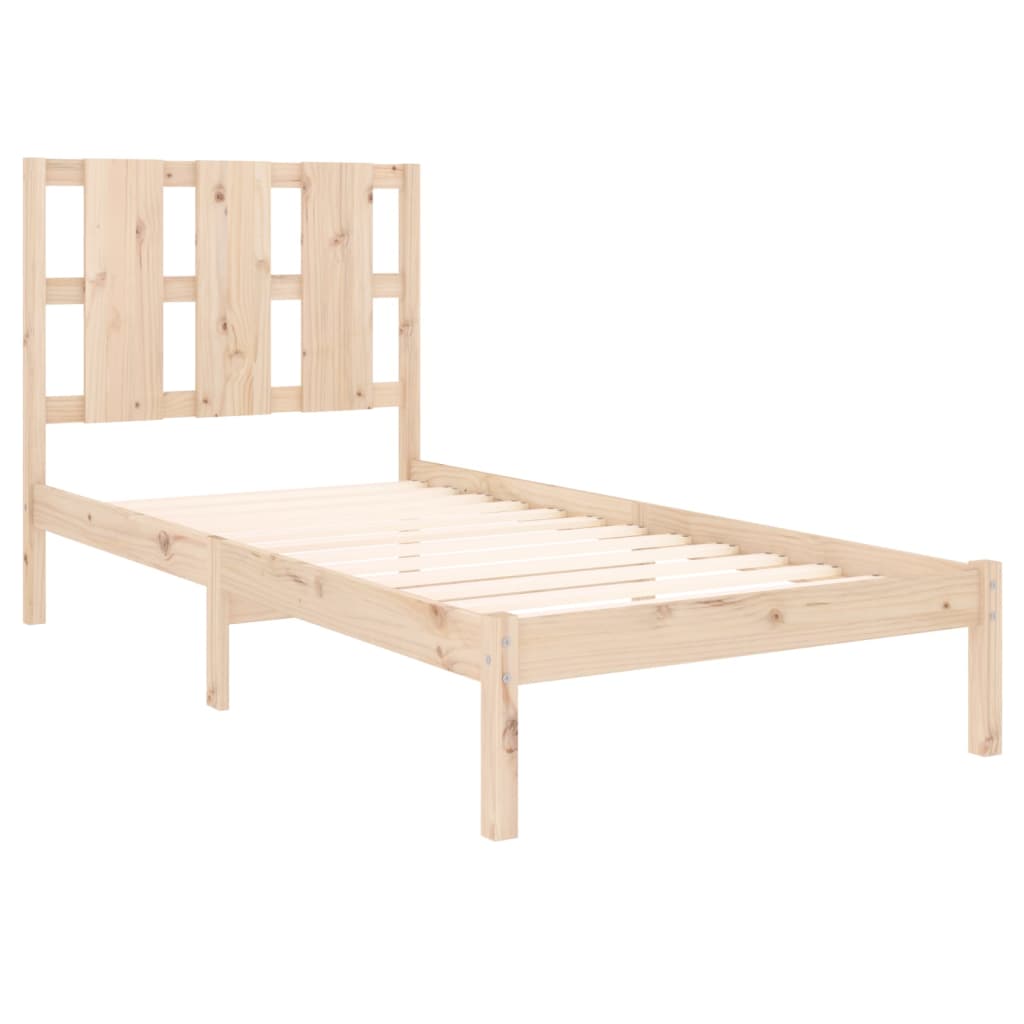 Bed Frame Solid Wood 92X187 Cm Single Size