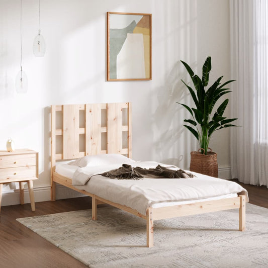 Bed Frame Solid Wood 92X187 Cm Single Size