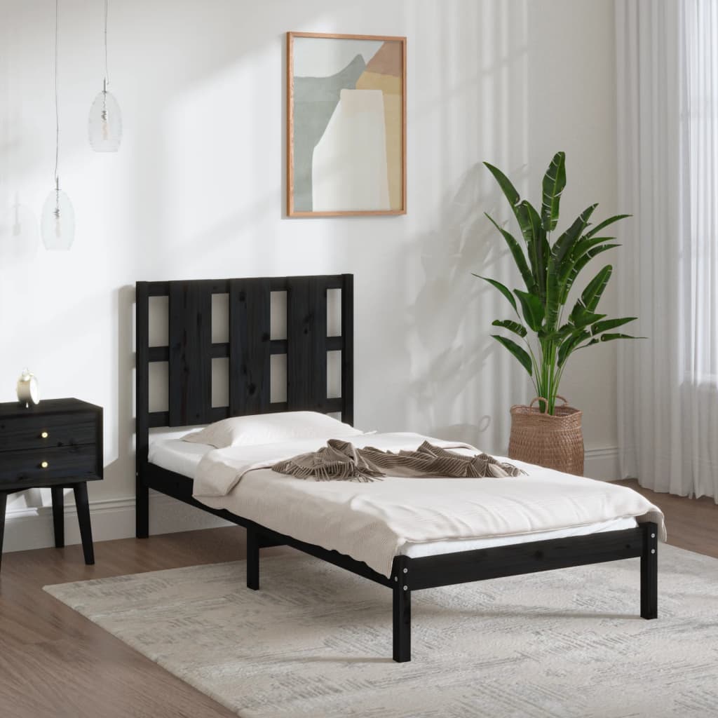 Bed Frame Solid Wood 92X187 Cm Single Size