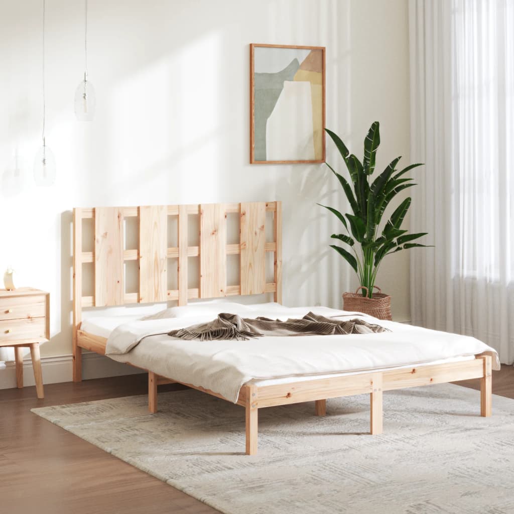 Bed Frame Solid Wood 92X187 Cm Single Size