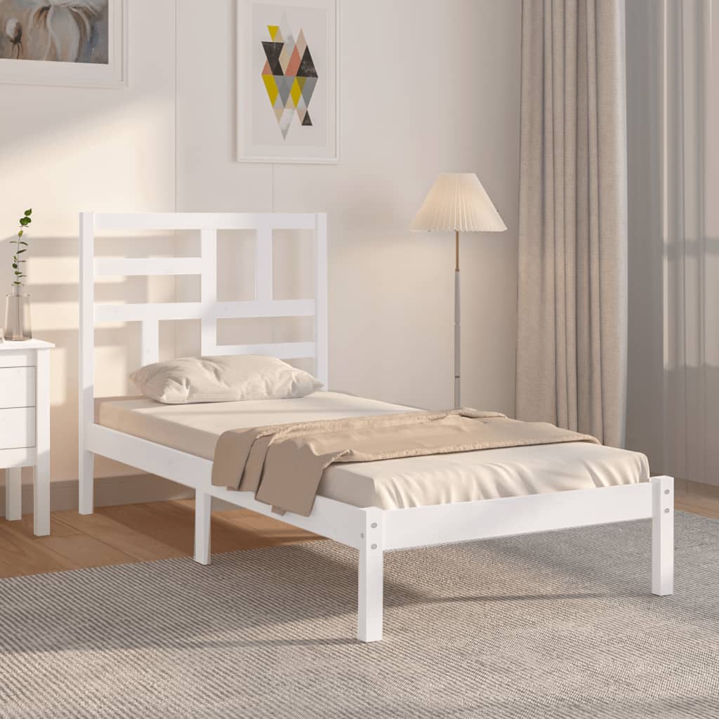 Bed Frame Solid Wood 92X187 Cm Single Size