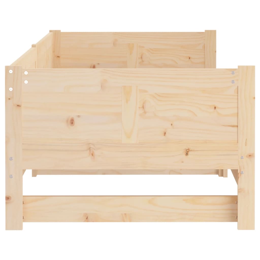 Pull-Out Day Bed Solid Wood Pine 2X(92X187) Cm Single Size