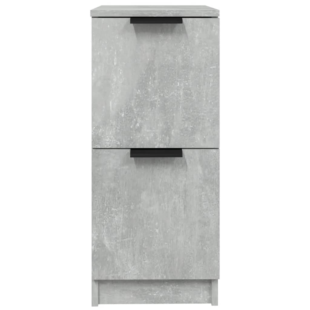 Sideboards 2 pcs Concrete Grey 30x30x70 cm Engineered Wood