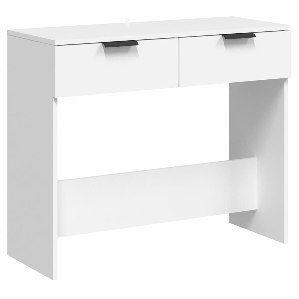 Console Table White 90x36x75 cm Engineered Wood