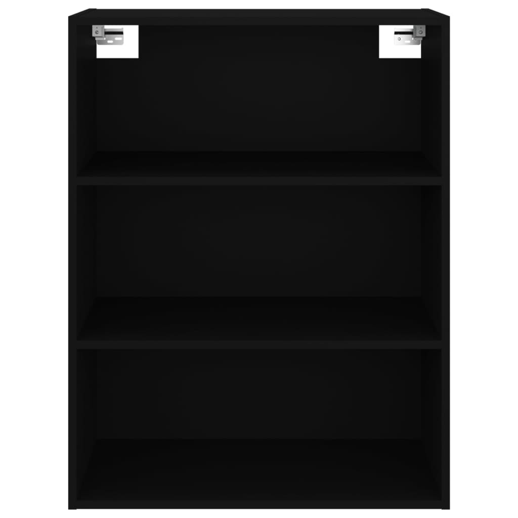 Hanging Wall Cabinet Black 69.5X32.5X90 Cm