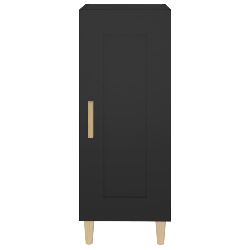 Sideboard Black 34.5X34X90 Cm Engineered Wood