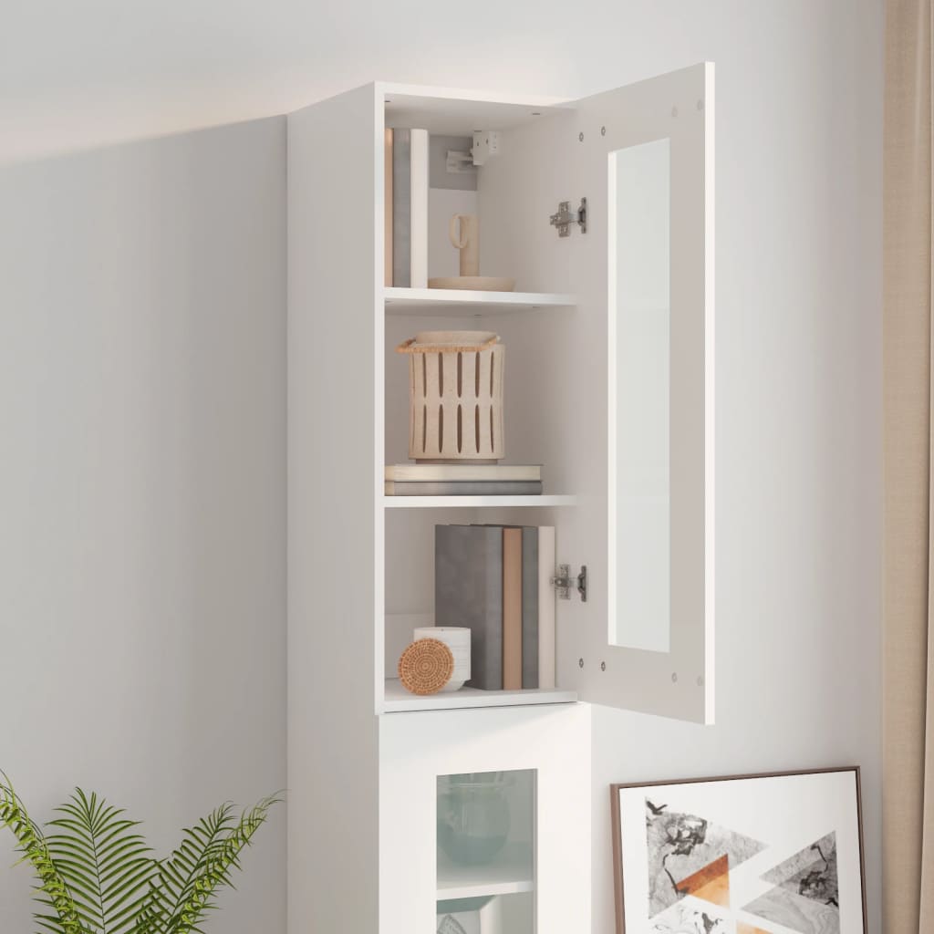 Hanging Wall Cabinet 34.5X34X90 Cm