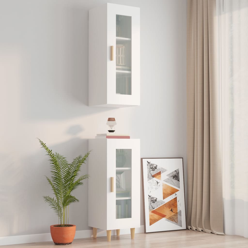 Hanging Wall Cabinet 34.5X34X90 Cm