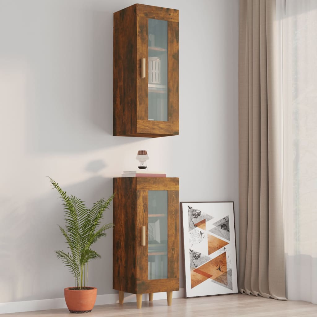 Hanging Wall Cabinet 34.5X34X90 Cm