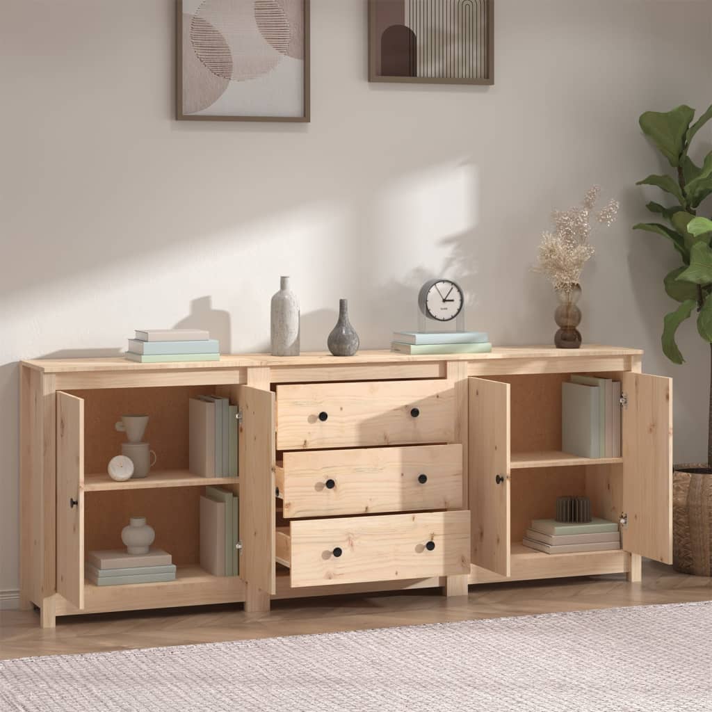 Sideboard 20X35X80 Cm Solid Wood Pine