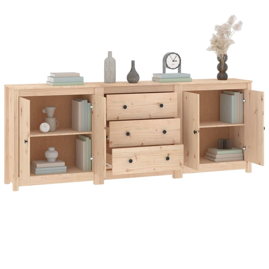 Sideboard 20X35X80 Cm Solid Wood Pine