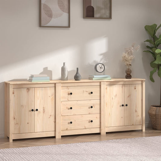 Sideboard 20X35X80 Cm Solid Wood Pine