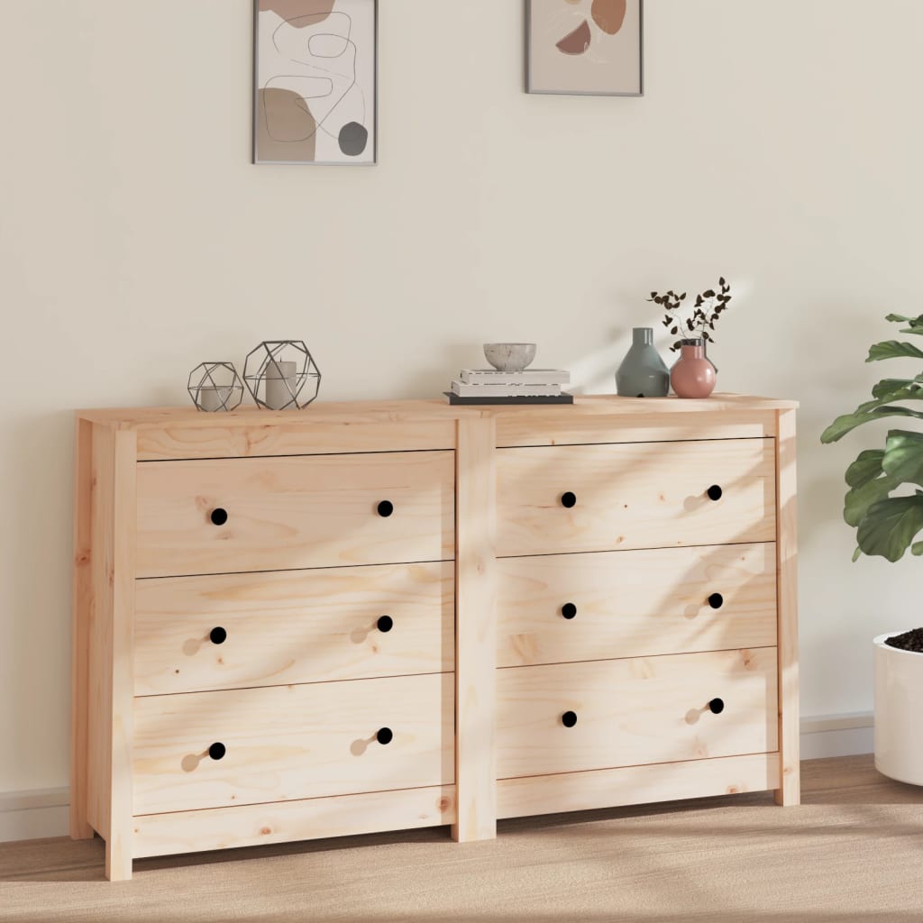 Sideboard 40X35X80 Cm Solid Wood Pine