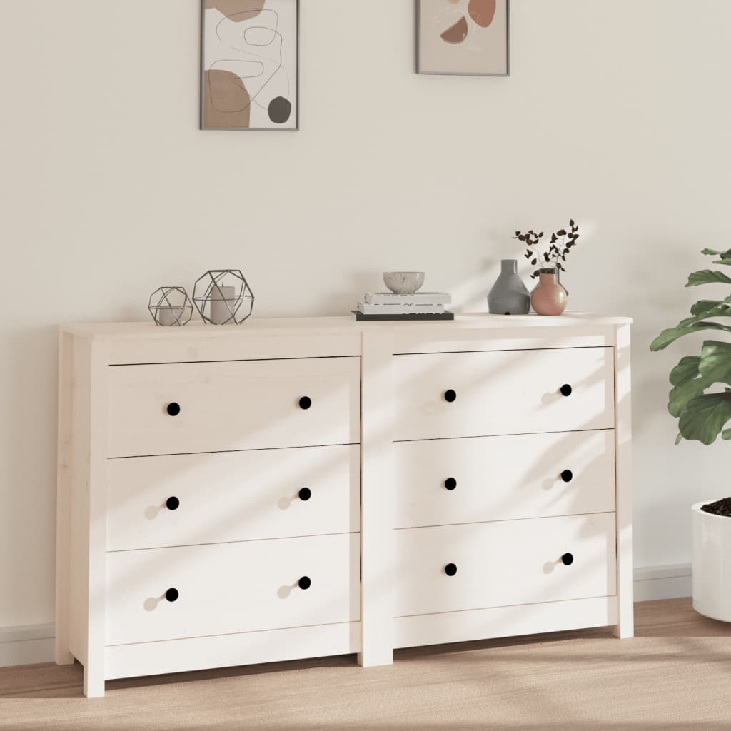 Sideboard 40X35X80 Cm Solid Wood Pine