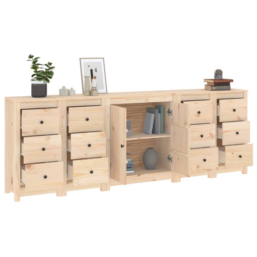 Sideboard 230X35X80 Cm Solid Wood Pine