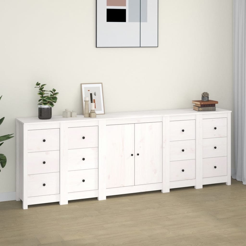 Sideboard 230X35X80 Cm Solid Wood Pine