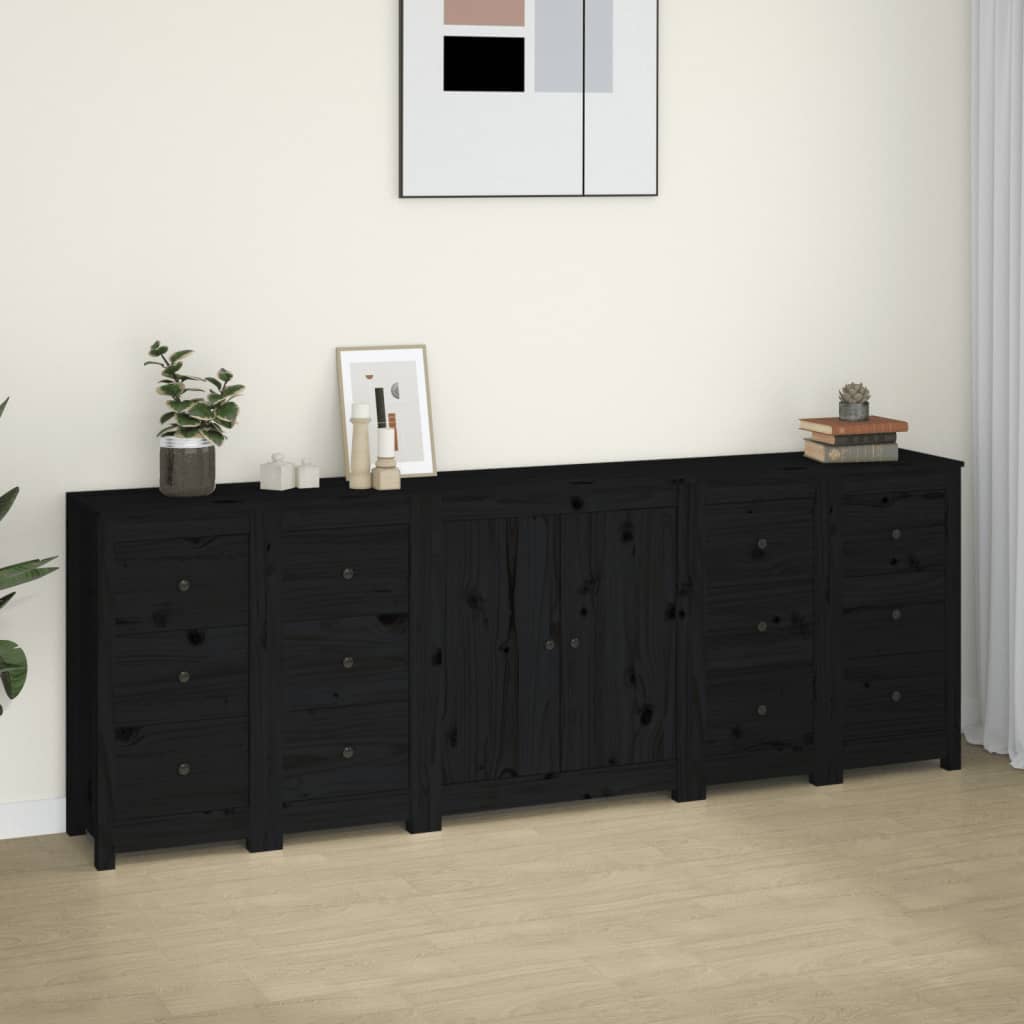 Sideboard 230X35X80 Cm Solid Wood Pine