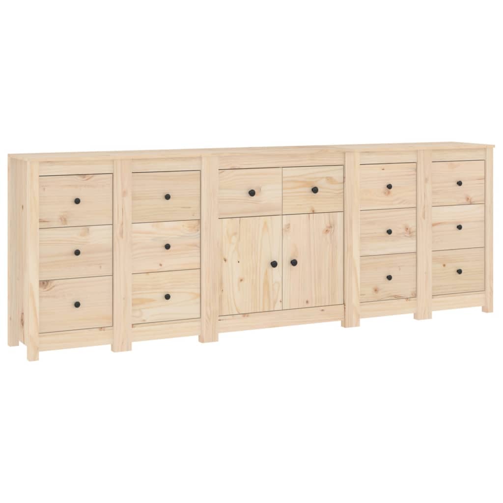 Sideboard 230X35X80 Cm Solid Wood Pine