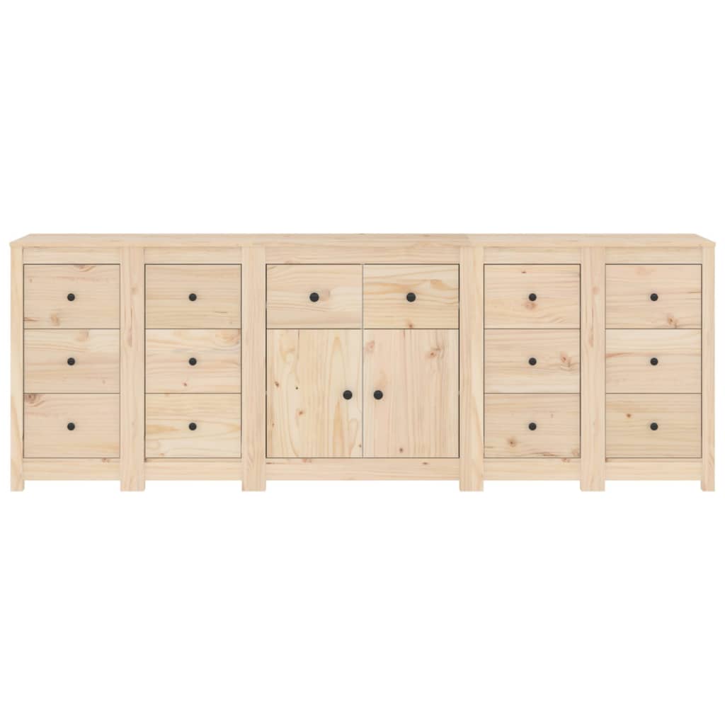 Sideboard 230X35X80 Cm Solid Wood Pine