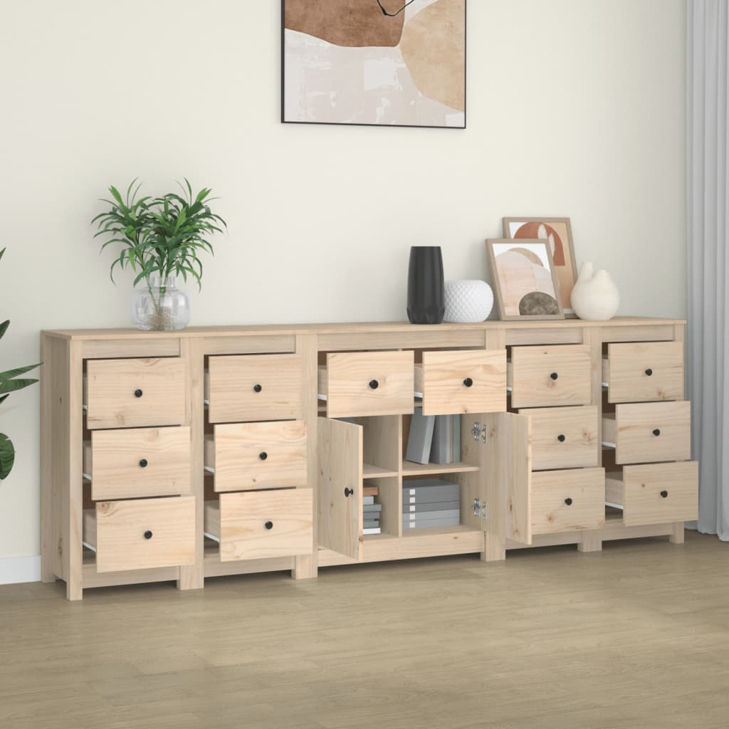 Sideboard 230X35X80 Cm Solid Wood Pine