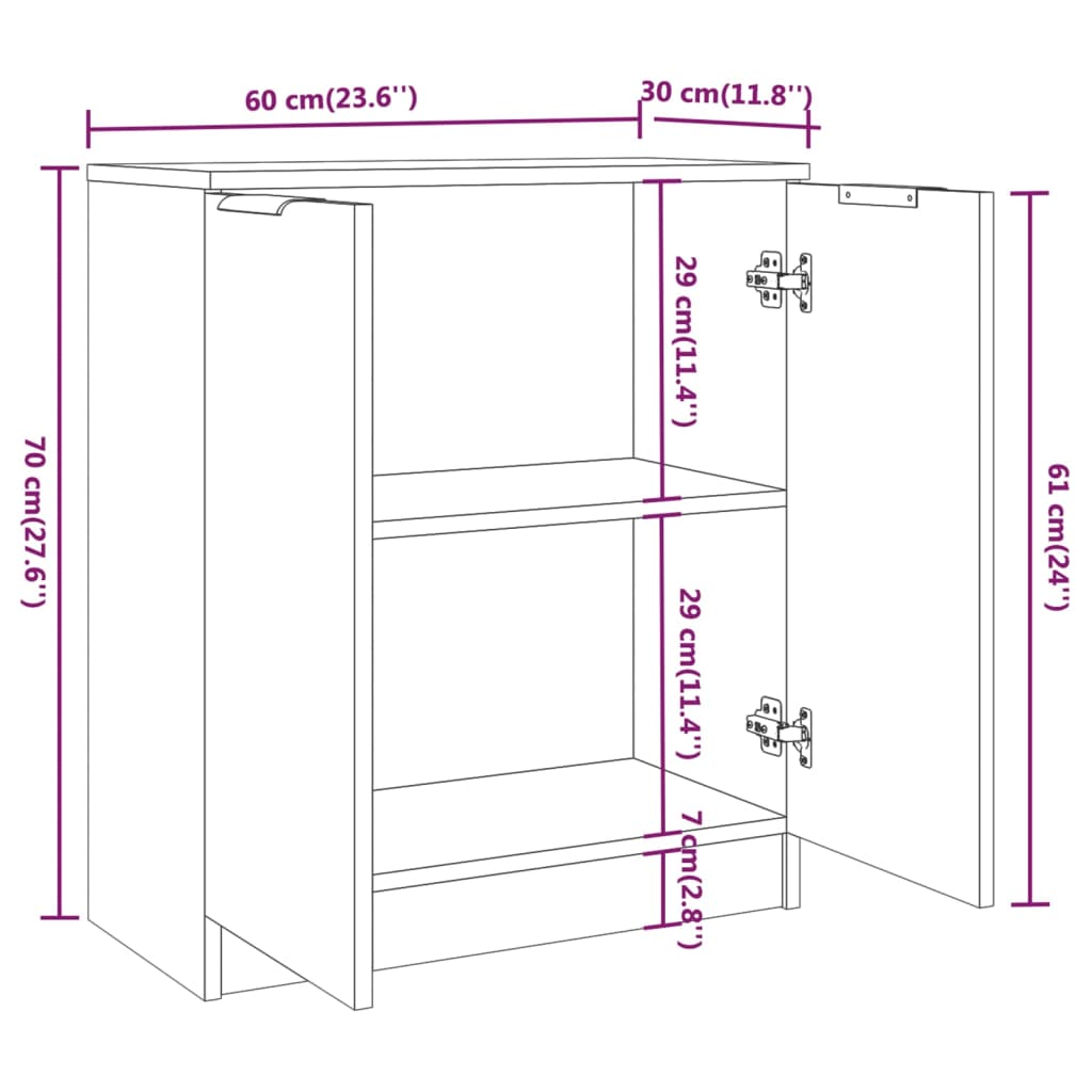 Piece Sideboards Engineered Wood