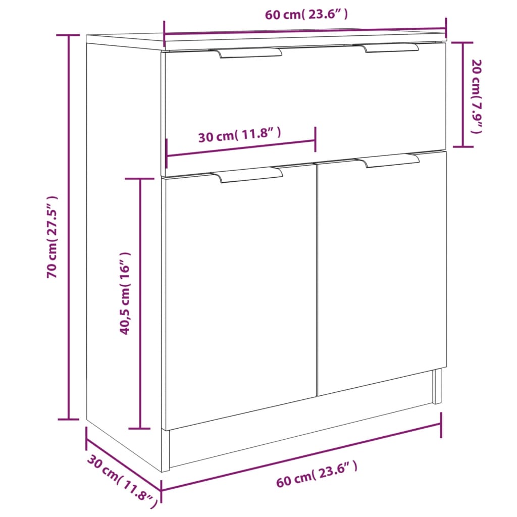 Piece Sideboards Engineered Wood