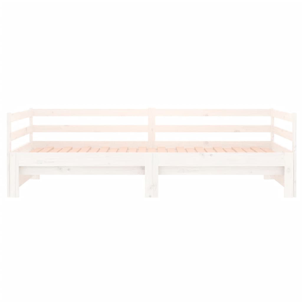 Pull-Out Day Bed 2X(92X187) Cm Single Size Solid Wood Pine